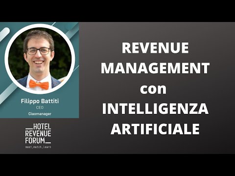 REVENUE MANAGEMENT con INTELLIGENZA ARTIFICIALE (Milano 01/2020)