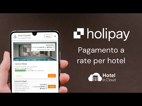 Holipay | Pagamento a rate per i tuoi ospiti con Hotel in Cloud