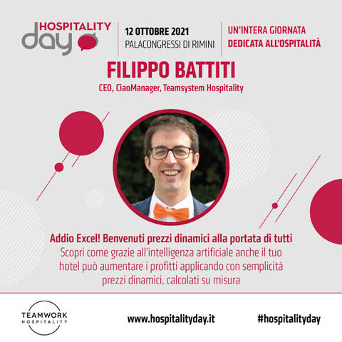 Hospitality Day Rimini, Filippo Battiti di Ciaomanager parla di intelligenza artificiale per hotel